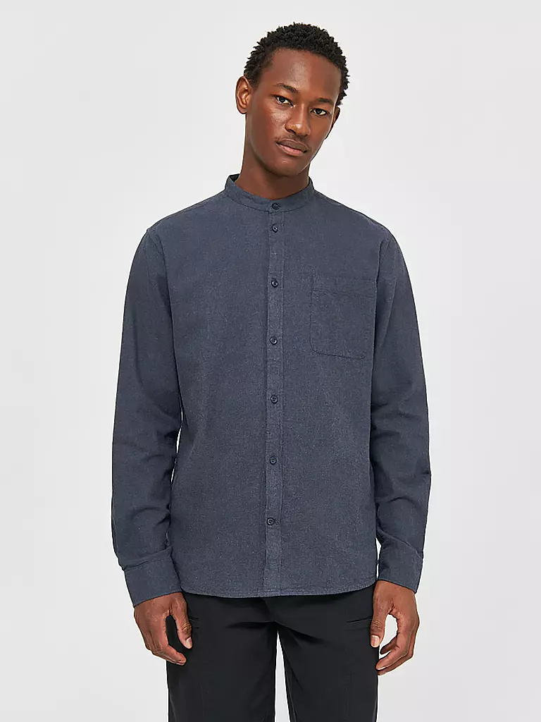 KNOWLEDGE COTTON APPAREL Flanellhemd  blau