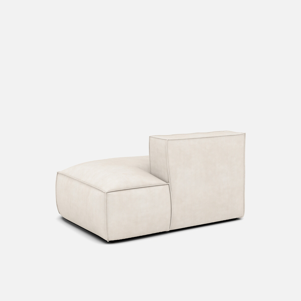 LA REDOUTE INTERIEURS<br>Sofá lounge, direito, veludo cotelê, Seven