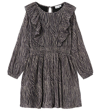 Name It Kjole - NkfFrisari - Blåck/Zebra