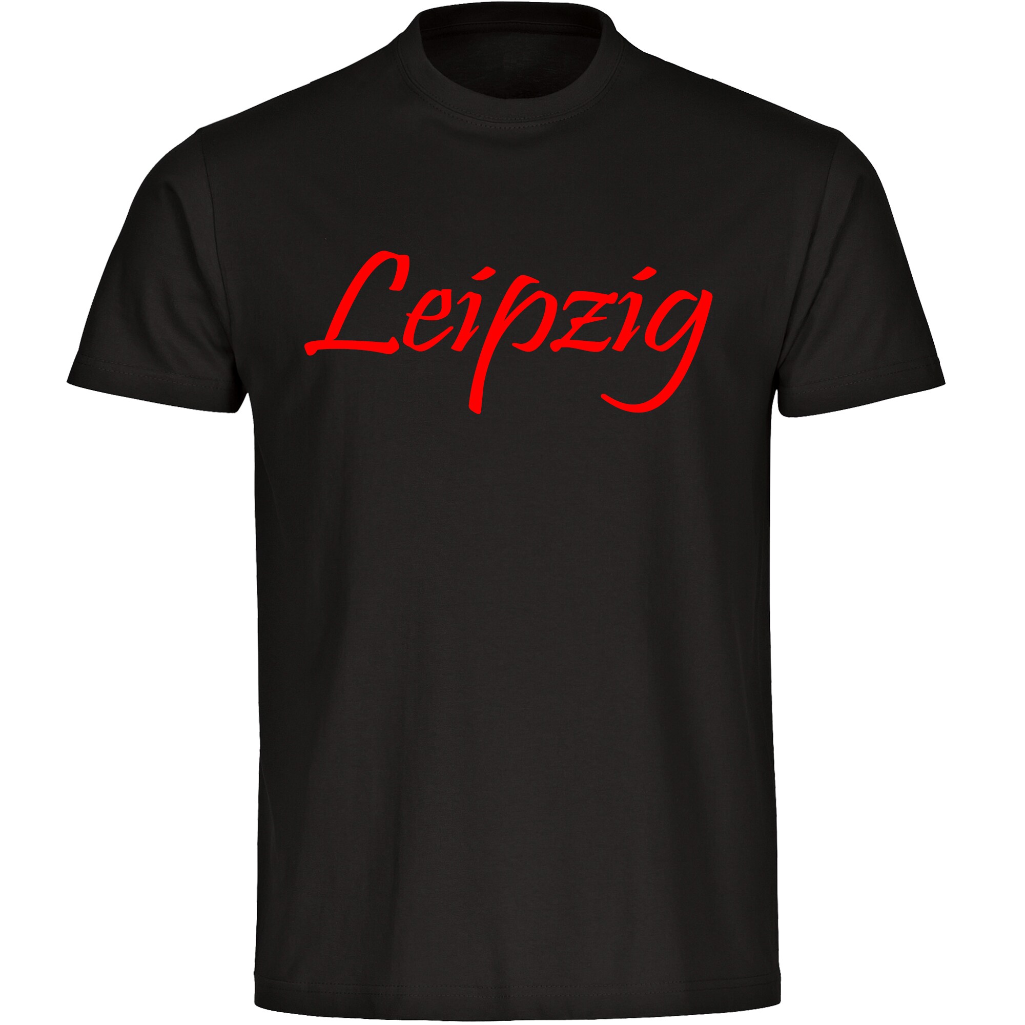 multifanshop® Kinder T-Shirt - Leipzig - Schriftzug - Druck rot