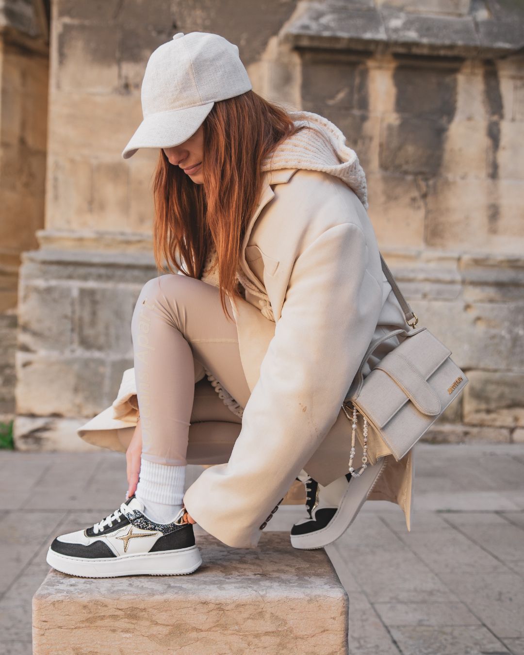 Basket femme noire à lacets - Nattie