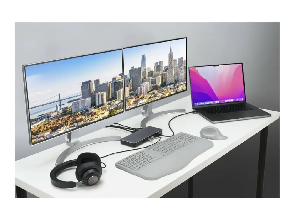 SD5760T Thunderbolt™ 4 Dual 4K-dockingstation med 96 W-strømforsyning
