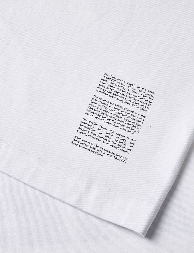 Barfod Squares short sleeve t-shirt Organic Bright white