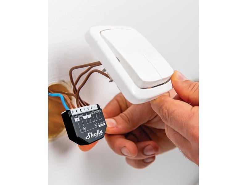 Shelly Funk-Schaltaktor mit Leistungsmessung Qubino WAVE 2P Smarthome Z-Wave Schaltaktor mit Leistungsmessung