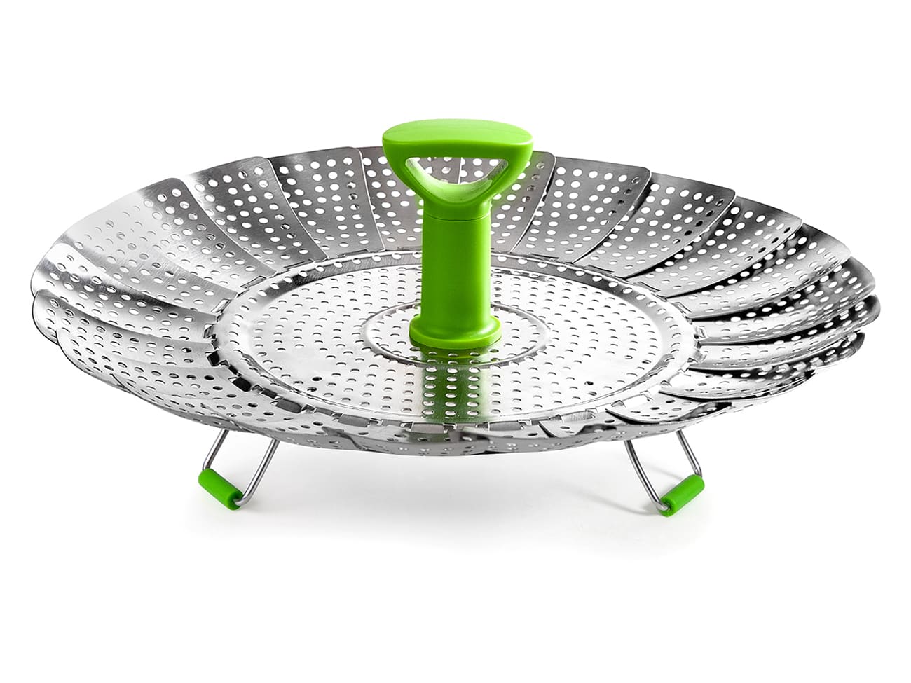Panier cuit vapeur en inox - et silicone - Ibili