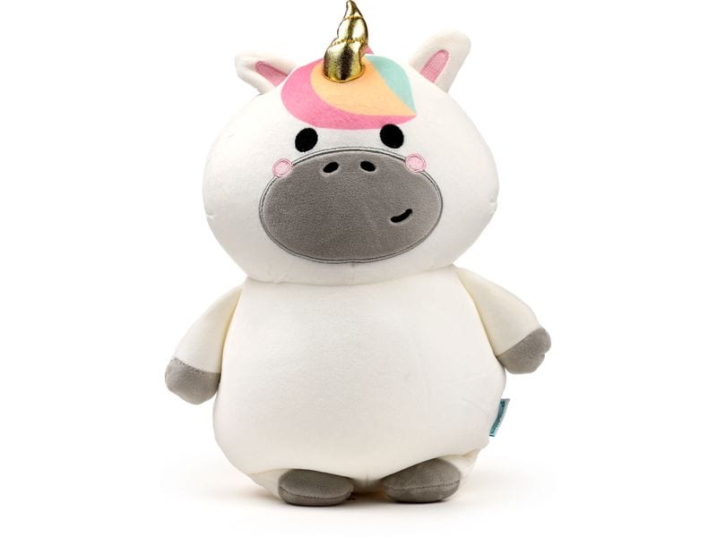 Sombo Reisekissen Plüsch 2 in 1 Einhorn Plüsch Memory Foam Reisekissen