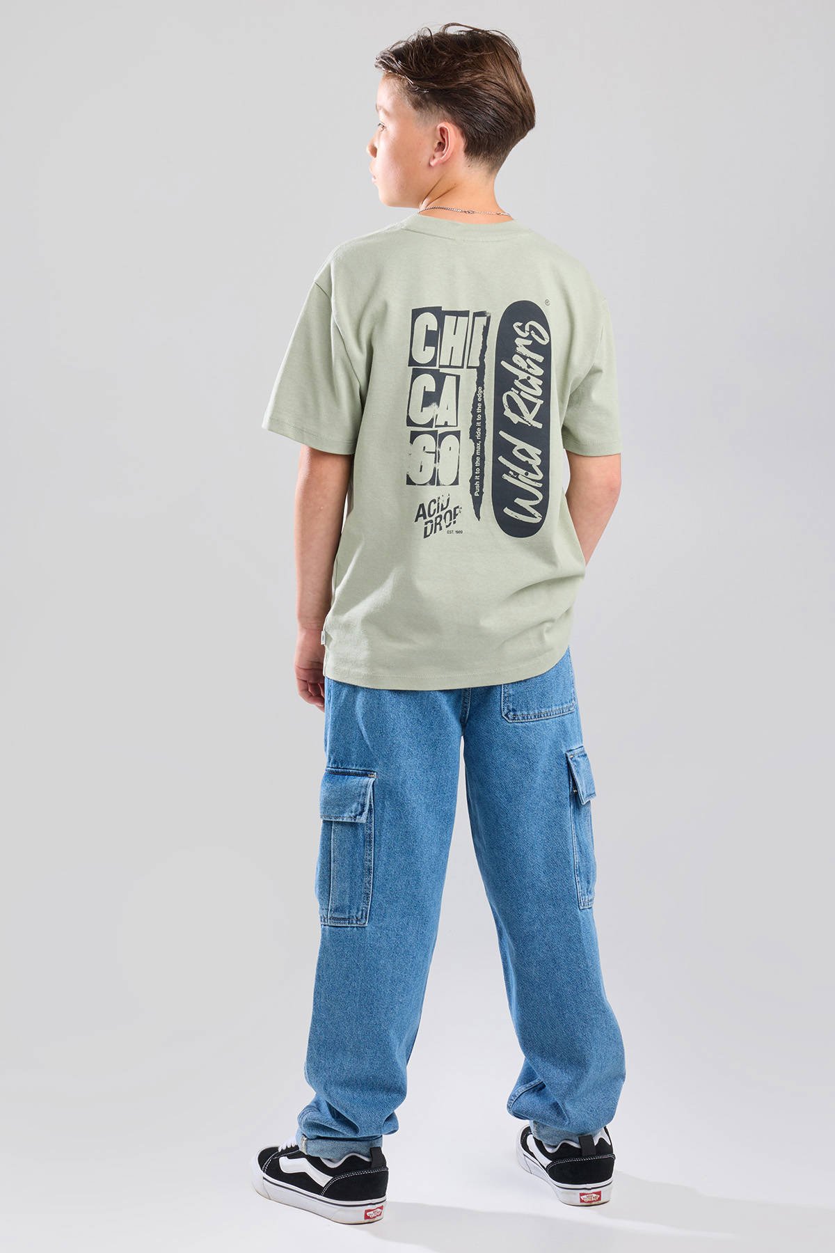 America Today loose fit jeans medium blue denim