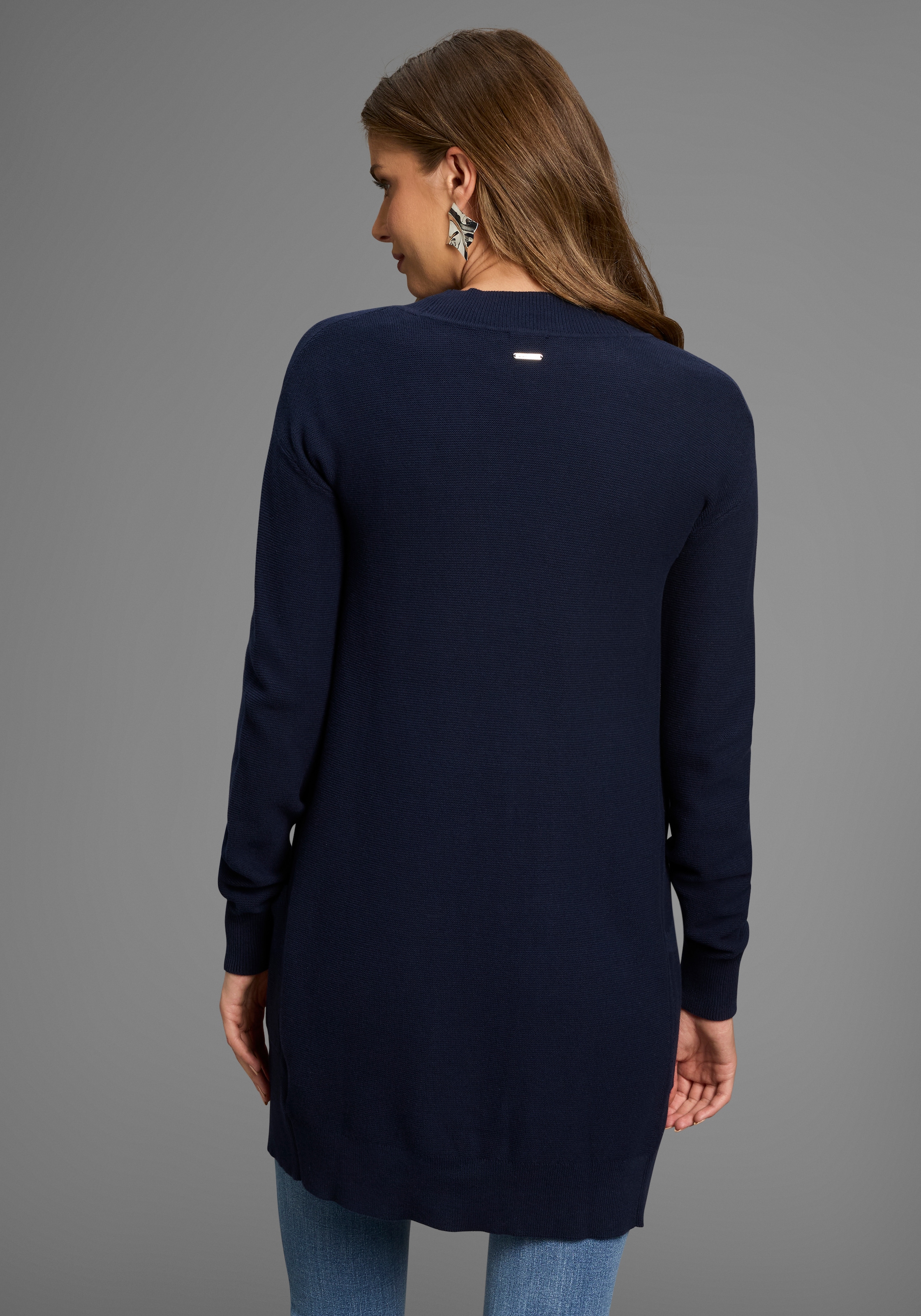 Laura Scott Strickjacke leichte Übergangsjacke mit Taschen