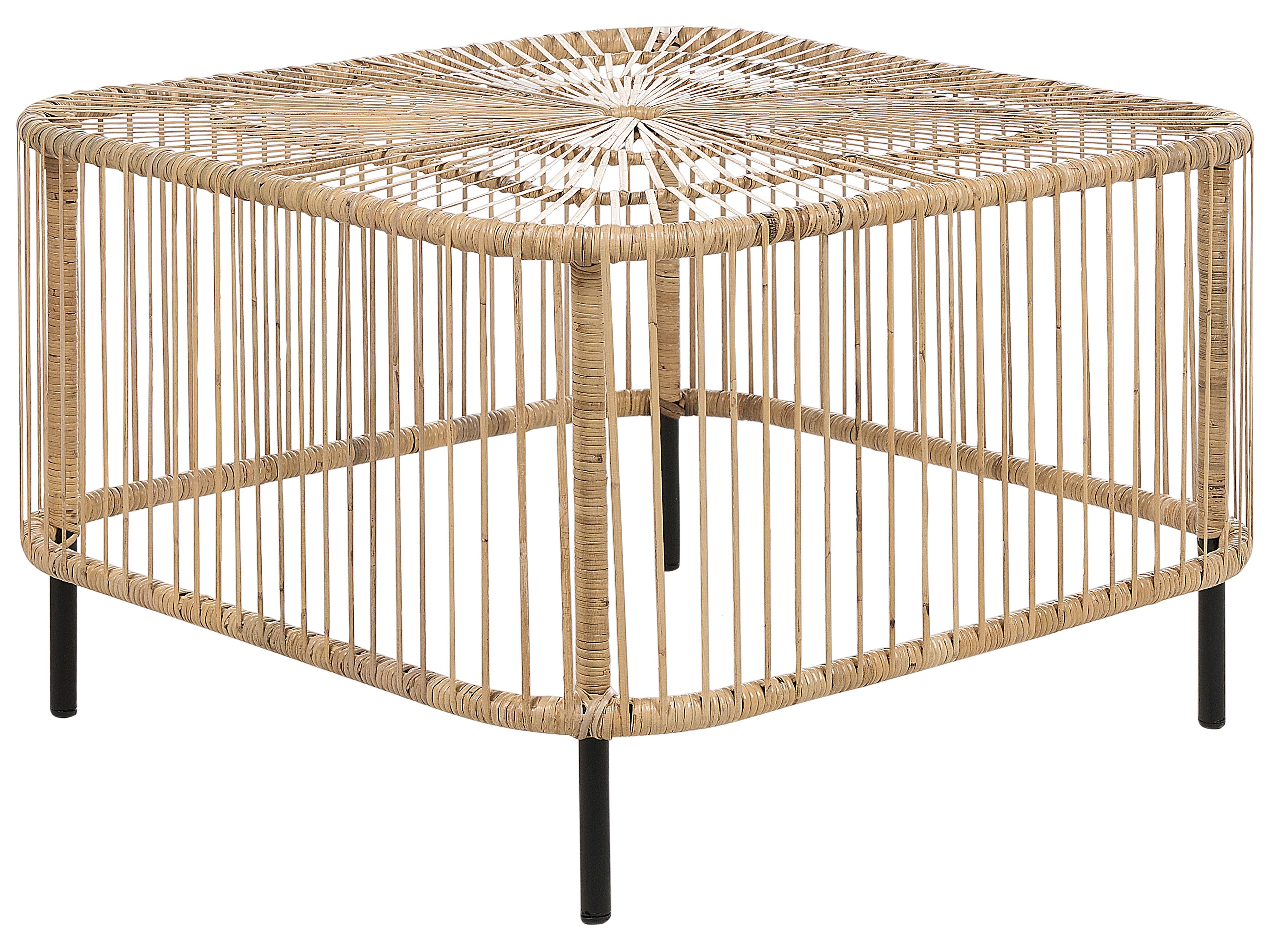 Loungeset met tafel 4-zits MARATEA/CESENATICO Rotan Natuurlijk