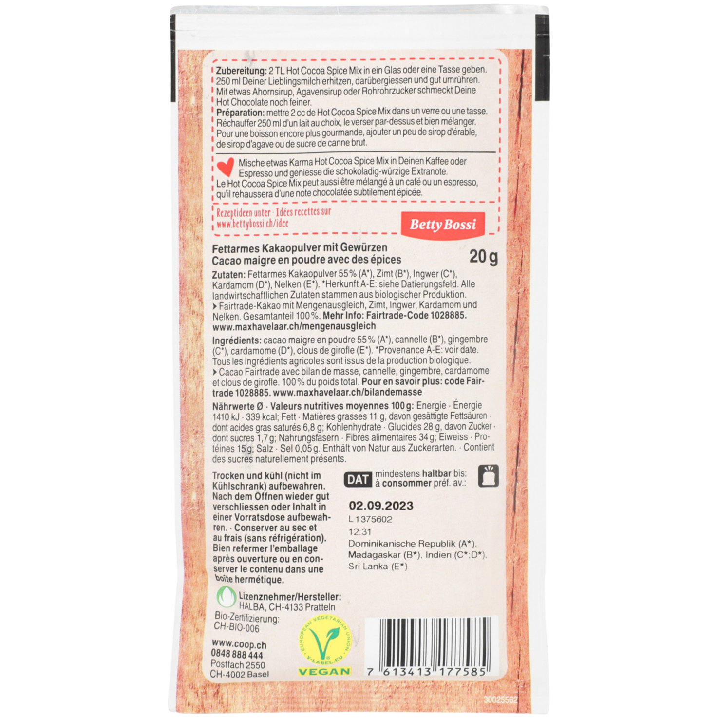Karma Bio Cocoa Spice Mix