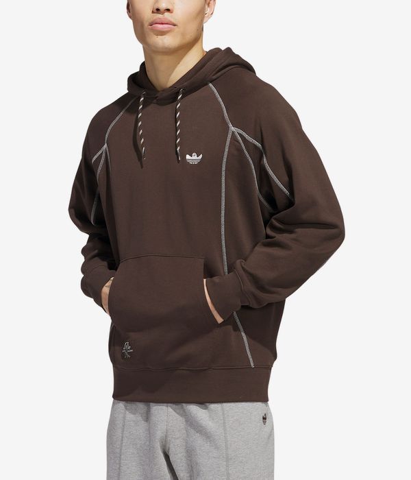 adidas Shmoo FW Hoodie (dark brown core white)