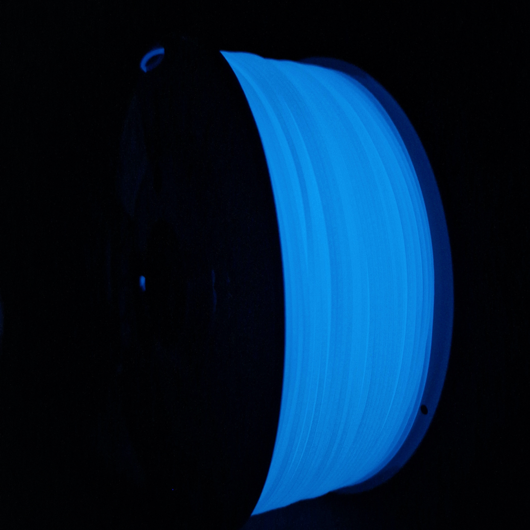 Nobufil  ABSx Glow in the Dark Blue, 1,75 mm / 1000 g    ABS Filament aus recycelten Kunststoffen