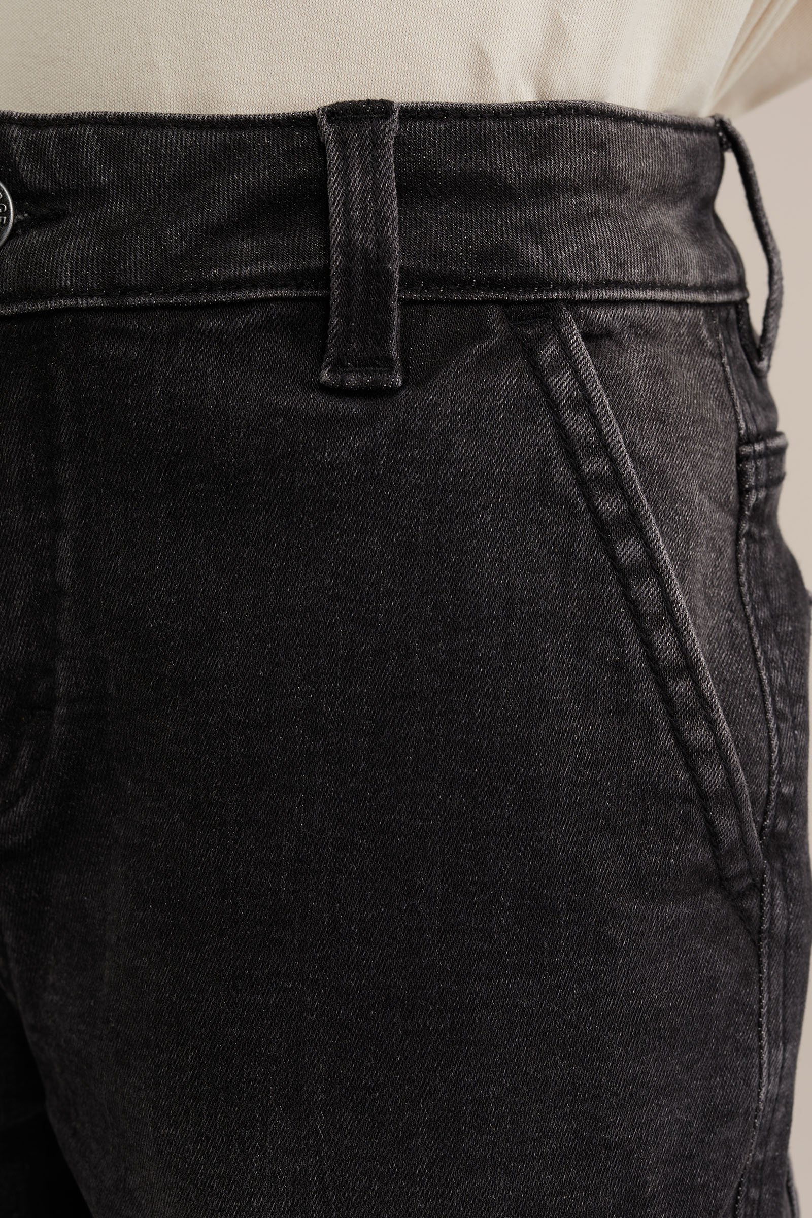 Jongens regular fit jeans met cargozakken Blue Ridge Zwart