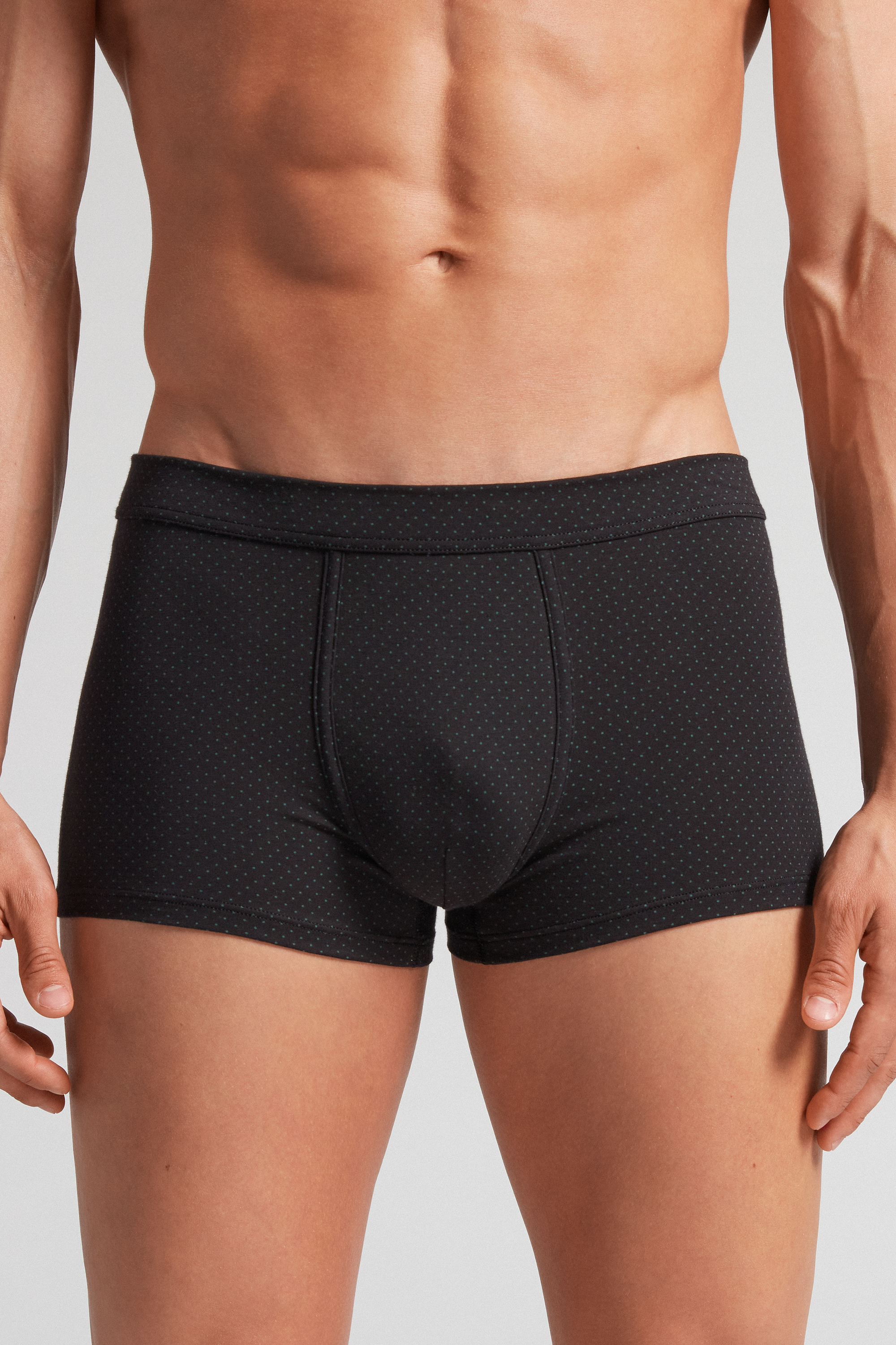 Cuecas Boxer Supima® Natural Fresh Cotton com Microestampa de Bolinhas
