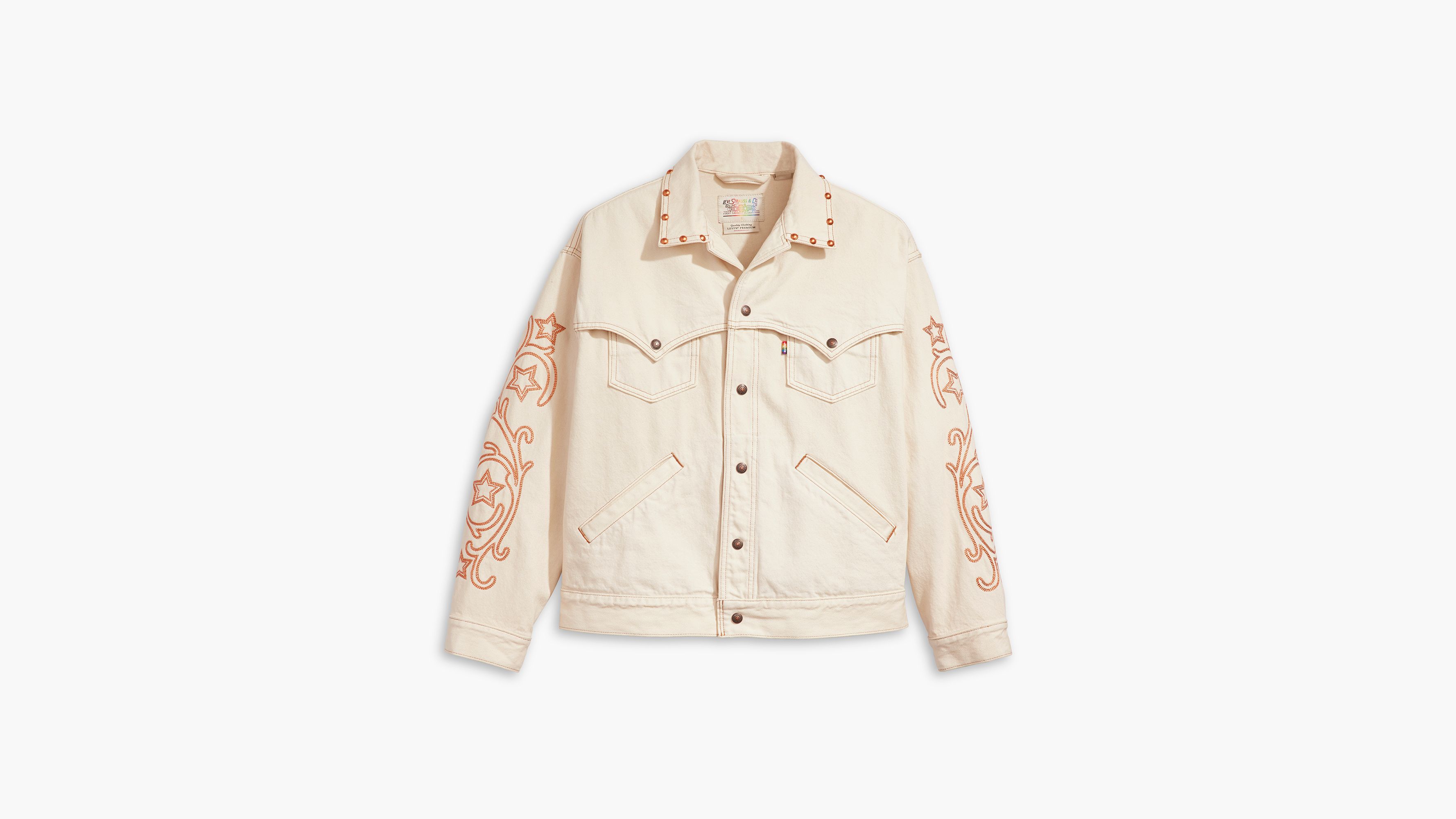 Levi's® Pride Veste Trucker Western Liberation - Rodeo Boots Trucker - Blanc