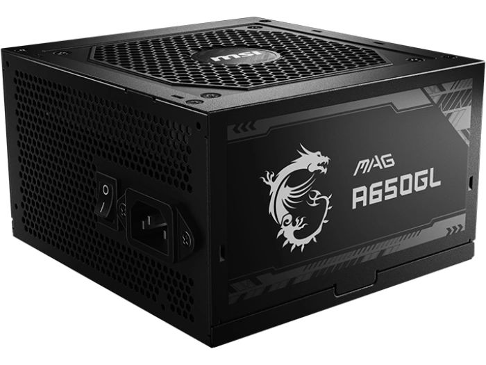 MSI Netzteil MAG A650GL 650 W Vollmodulares Netzteil mit 650 W Leistung