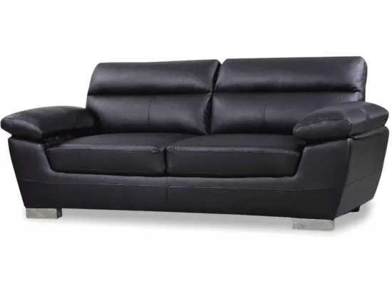 Canapé fixe en cuir reconstitué et PVC 