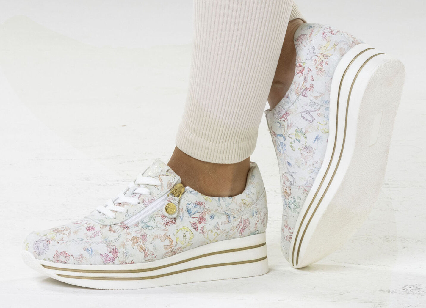 ELENA EDEN, stilvolle Damen-Sneaker, Weite G, mit herausnehmbarem Fussbett