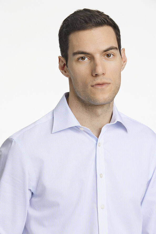 Lindbergh Technical striped shirt L/S Hvid