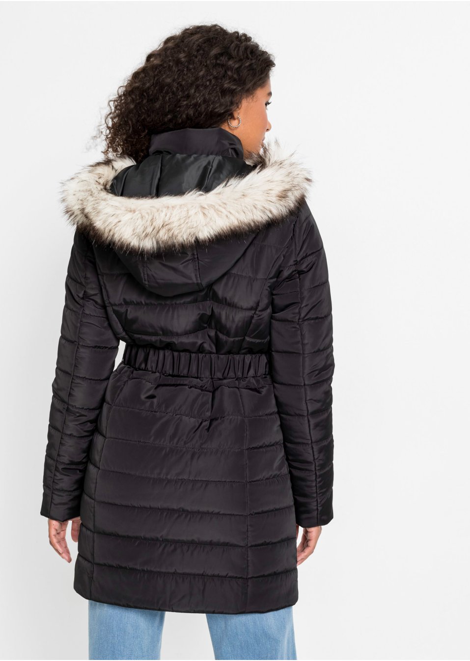 Veste matelassée avec ceinture