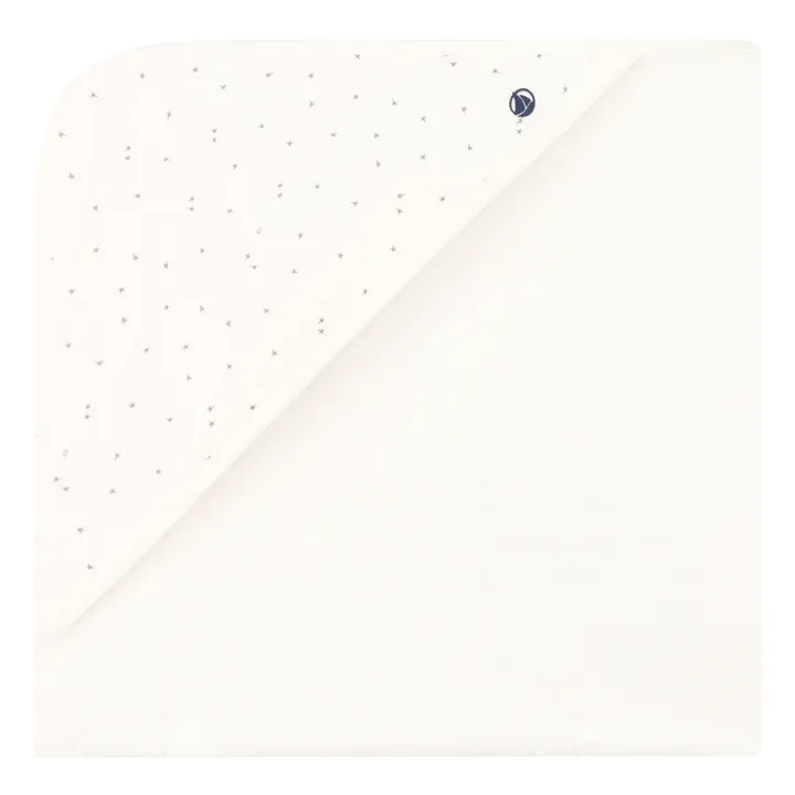 Petit Bateau Carré de Bain Mapine Etoiles | Blanc