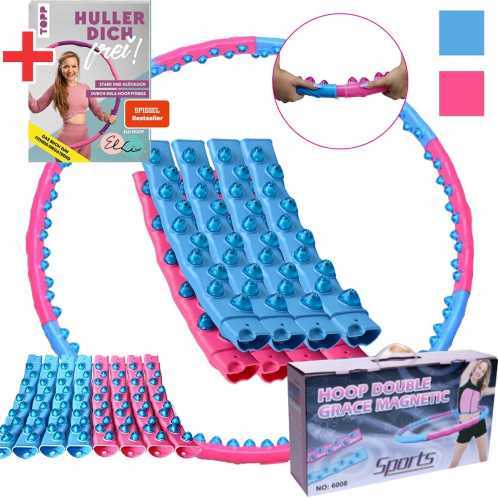 Sport-Knight® Massage Hula Hoop Reifen mit Buch