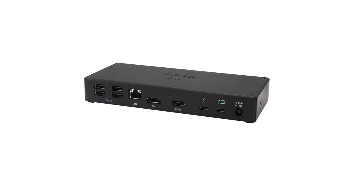 i-tecThunderbolt 3 3x Display Docking Station + Power Delivery 96W  (Zwart)