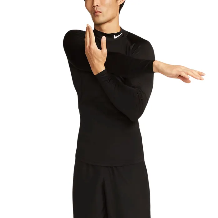Nike Pro Dri-FIT Mock LS Shirt Heren