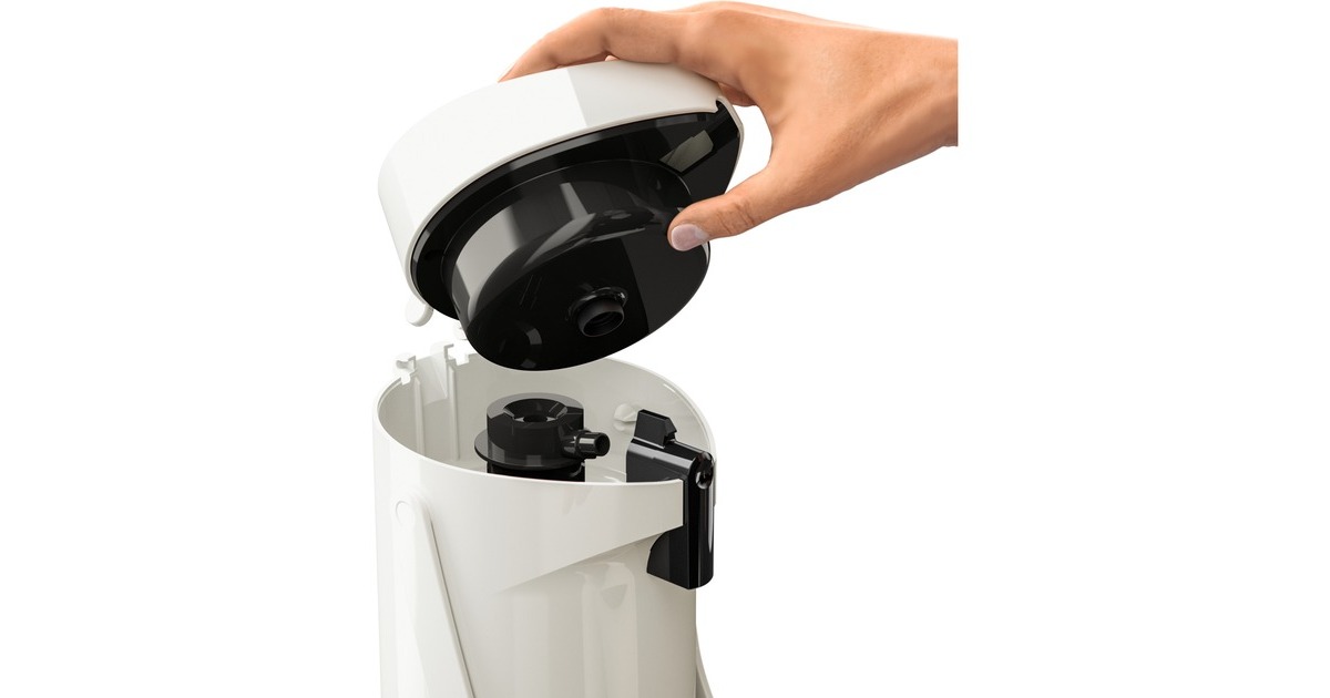 EmsaPONZA Pompthermoskan 1,9 Liter isoleerkan  (Hoogglans wit, Comfort Press)