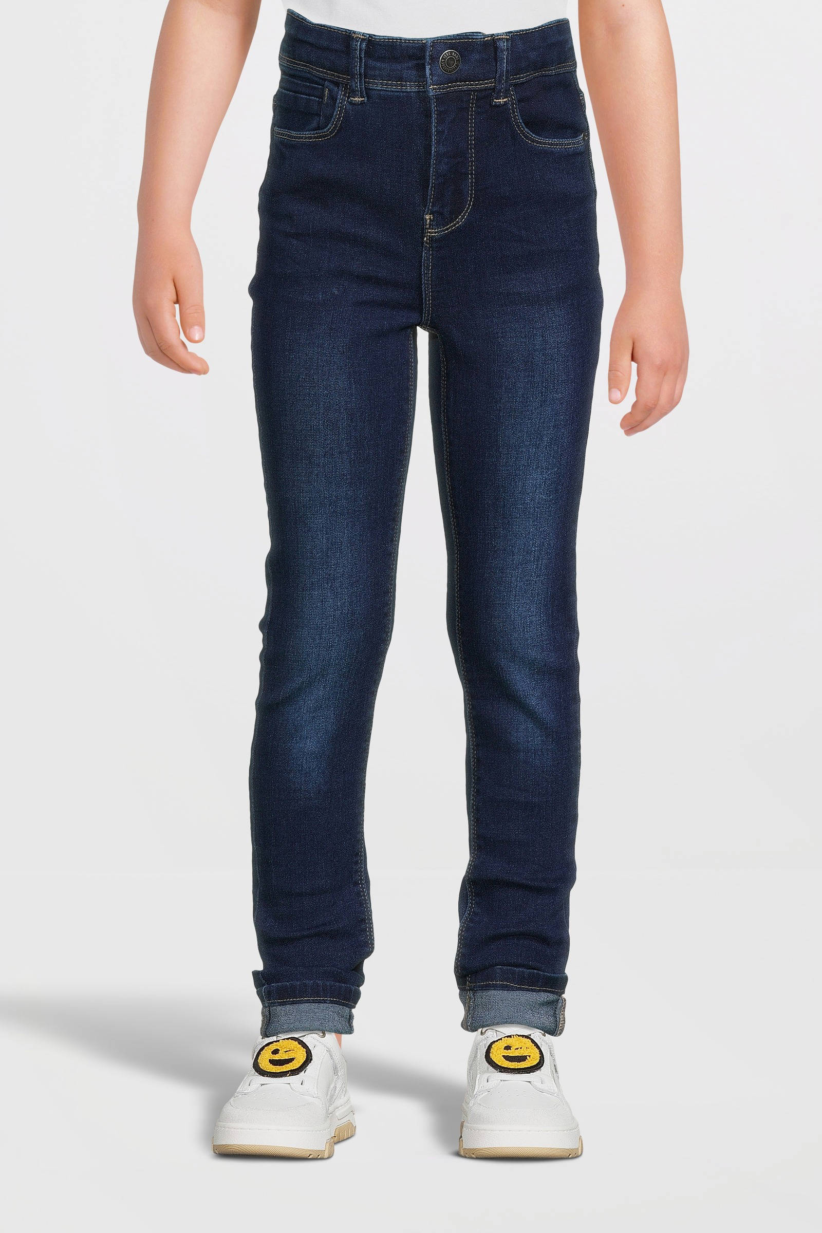 NAME IT high waist skinny jeans NKFPOLLY dark blue denim