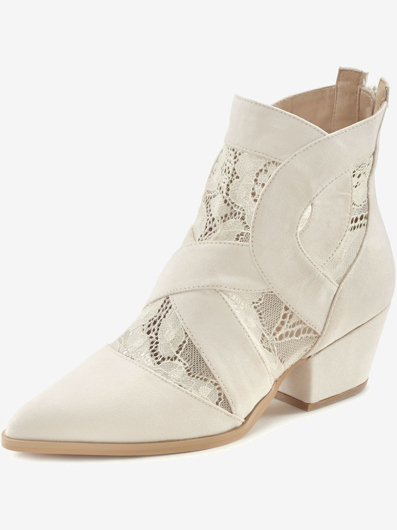 Bottines d'été avec dentelle raffinée