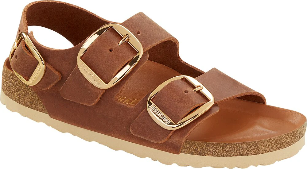 Birkenstock  Milano Big Buckle Leoi - Cognac