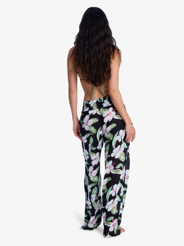 Along The Sunset Pantalon léger Noir Femme