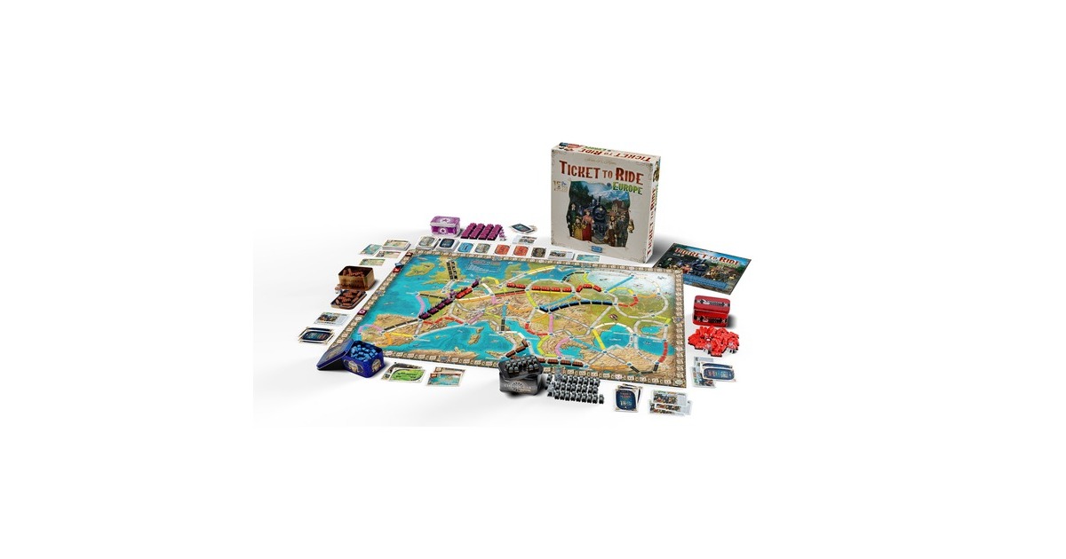 AsmodeeTicket to Ride - Europe 15th Anniversary Edition Bordspel  (Nederlands, 2 - 5 spelers, 30 - 60 minuten, Vanaf 8 jaar)
