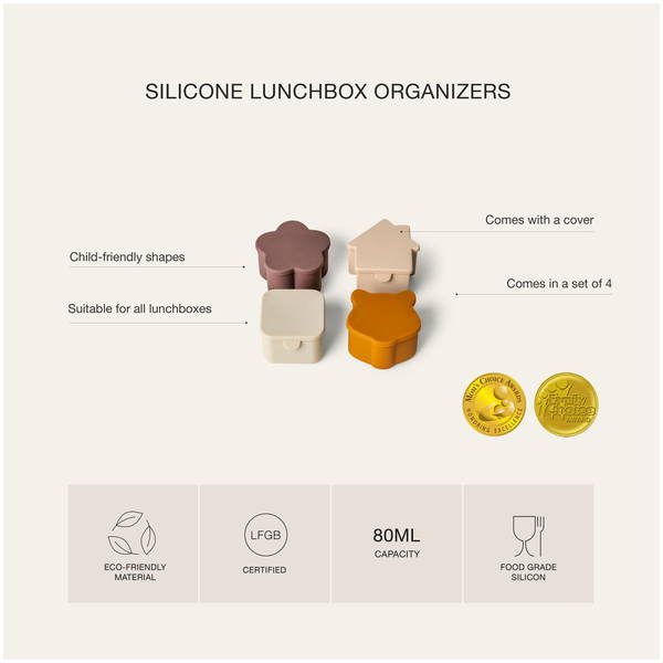 CitronCitron   Silikon Lunchbox Organizers caramel plum