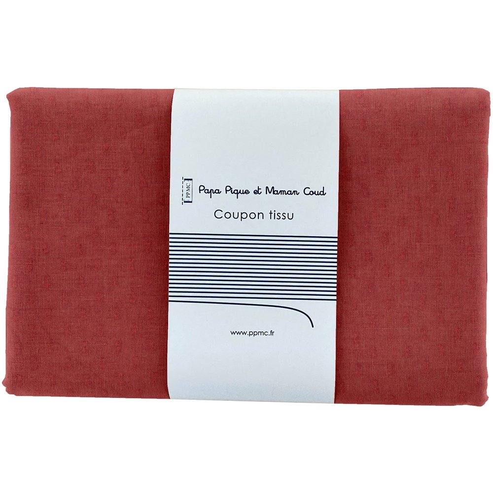 Coupon Tissu 1 M Gaze Plumetis Terra Cotta Ex1070