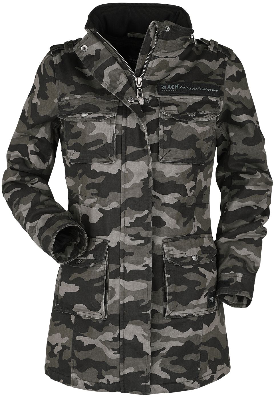 Veste De Style Militaire Femme | Black Premium by EMP Veste d'hiver