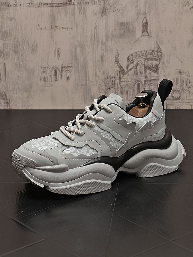 Mr Ozera - Color Block Platform Sneakers