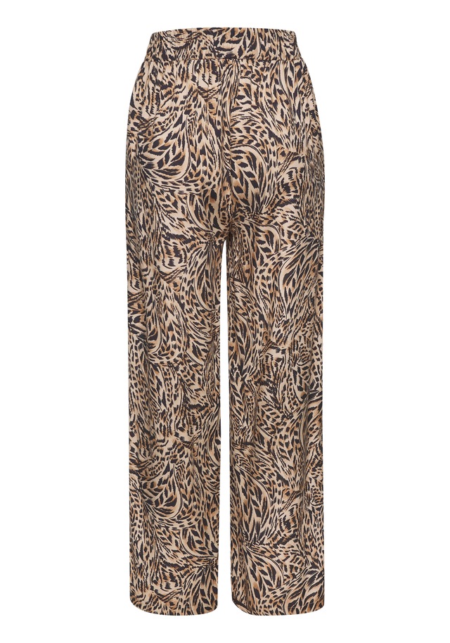 Buffalo Palazzohose  aus gewebter Viskose, Stoffhose mit Taschen und Gürtel, Sommerhose