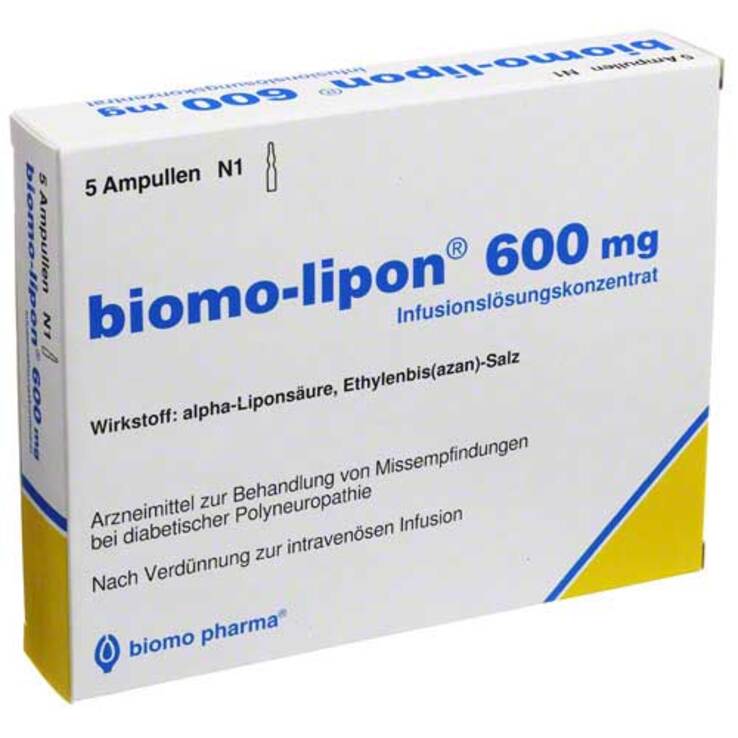 Biomo Lipon 600 mg Ampullen, 5 St