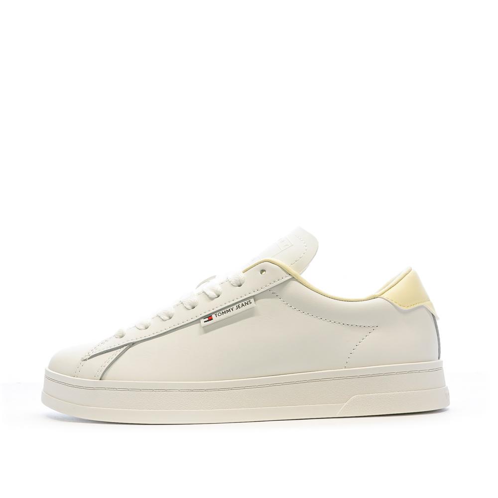 Tommy Hilfiger Baskets Blanc/Jaune Femme Tommy Hilfiger EN0EN02562