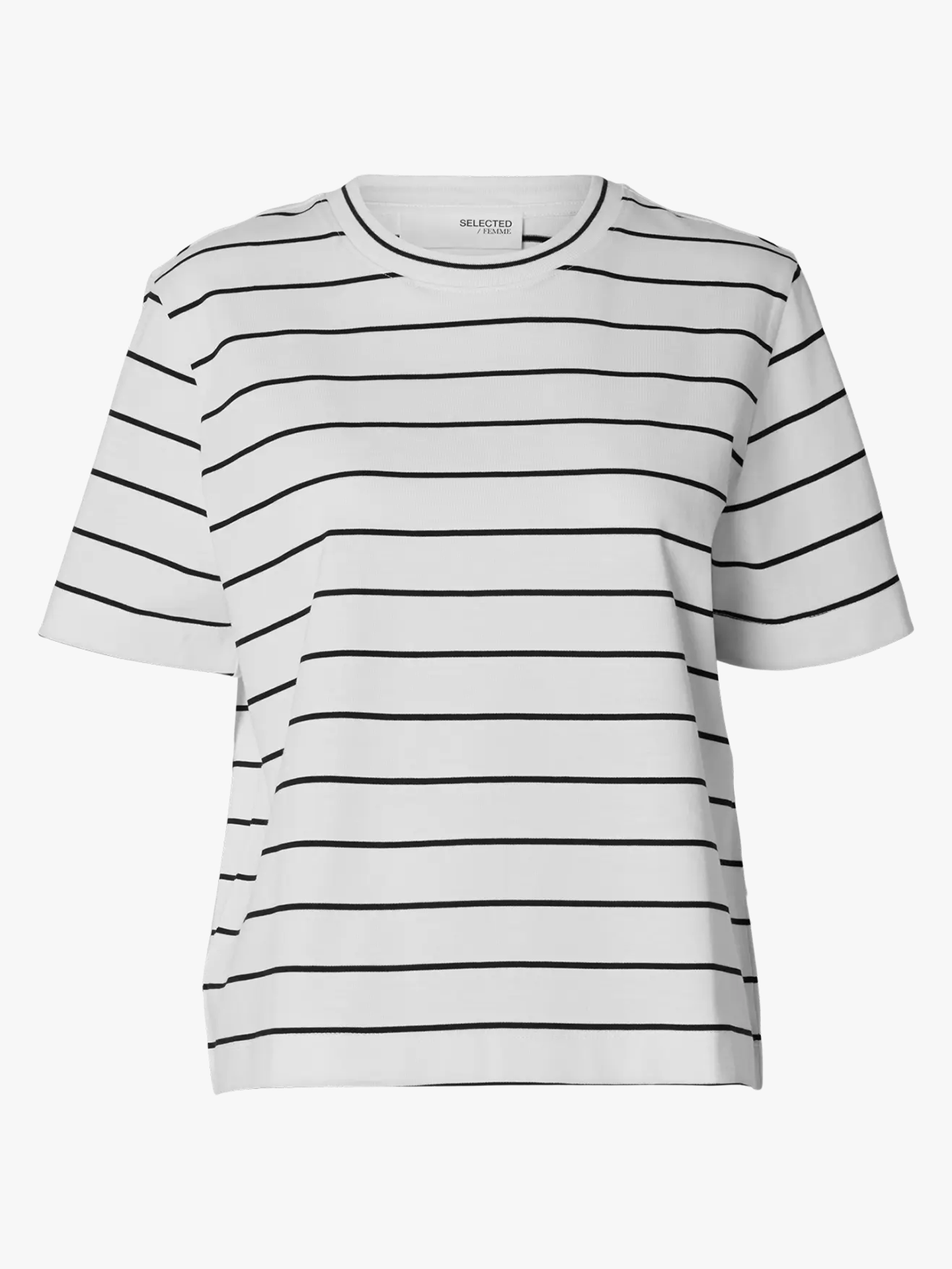 Essential Short Sleeve Striped Boxy Tee