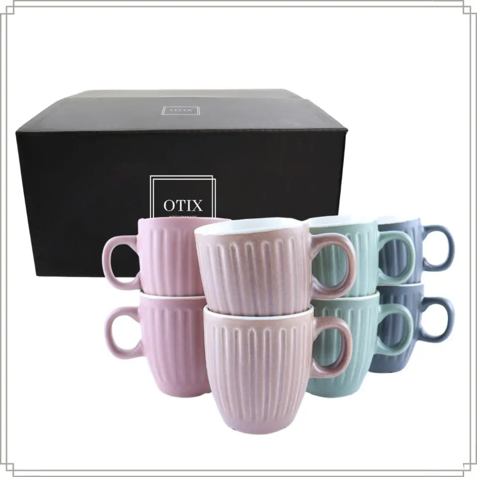 OTIX Koffiekopjes 8 Delig Moss - Multikleur