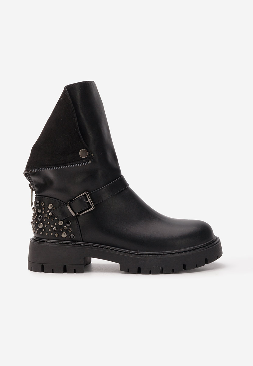 Bottines hautes femme noires Louvenia