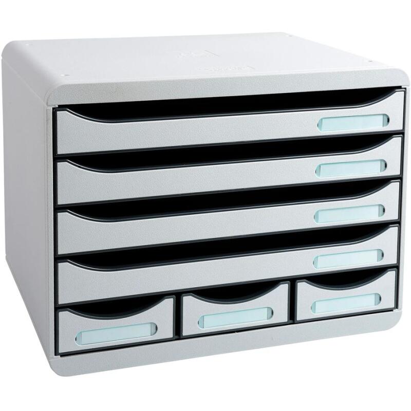 Module de classement Storebox 7 tiroirs Office - Gris lumière