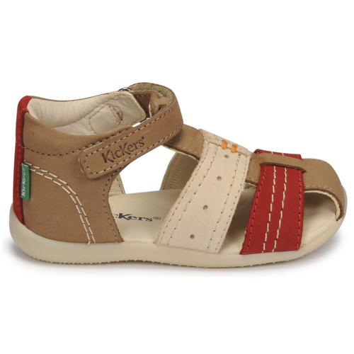 Kickers - BIGBAZAR-2 - Marron / Beige / Bordeaux