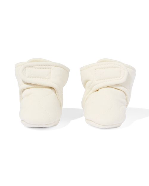 chaussons nouveau-né matelassés beige