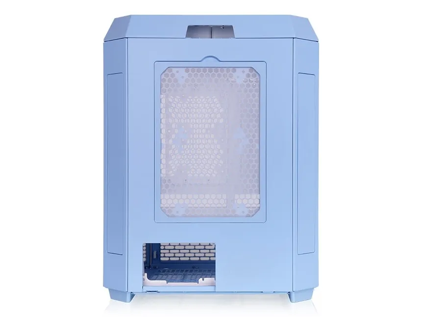 Thermaltake The Tower 600 - Mid tower - ATX - sidepanel med vindue (hærdet glas) - ingen strømforsyning (PS/2) - hydrangea-blå - USB/Lyd
