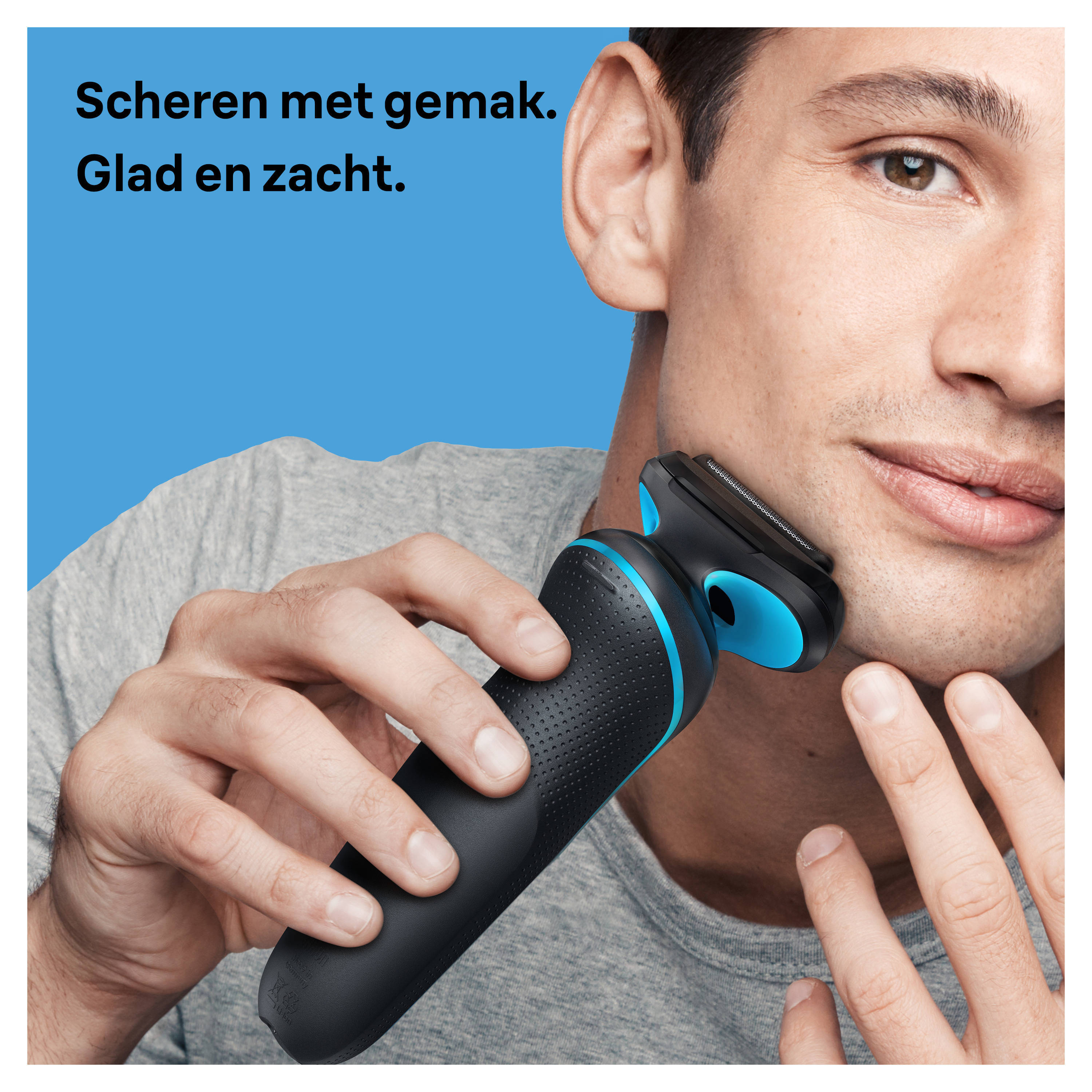 Braun Series 5 51-M1200s elektrisch scheerapparaat met precisietrimmer - Zwart/Blauw