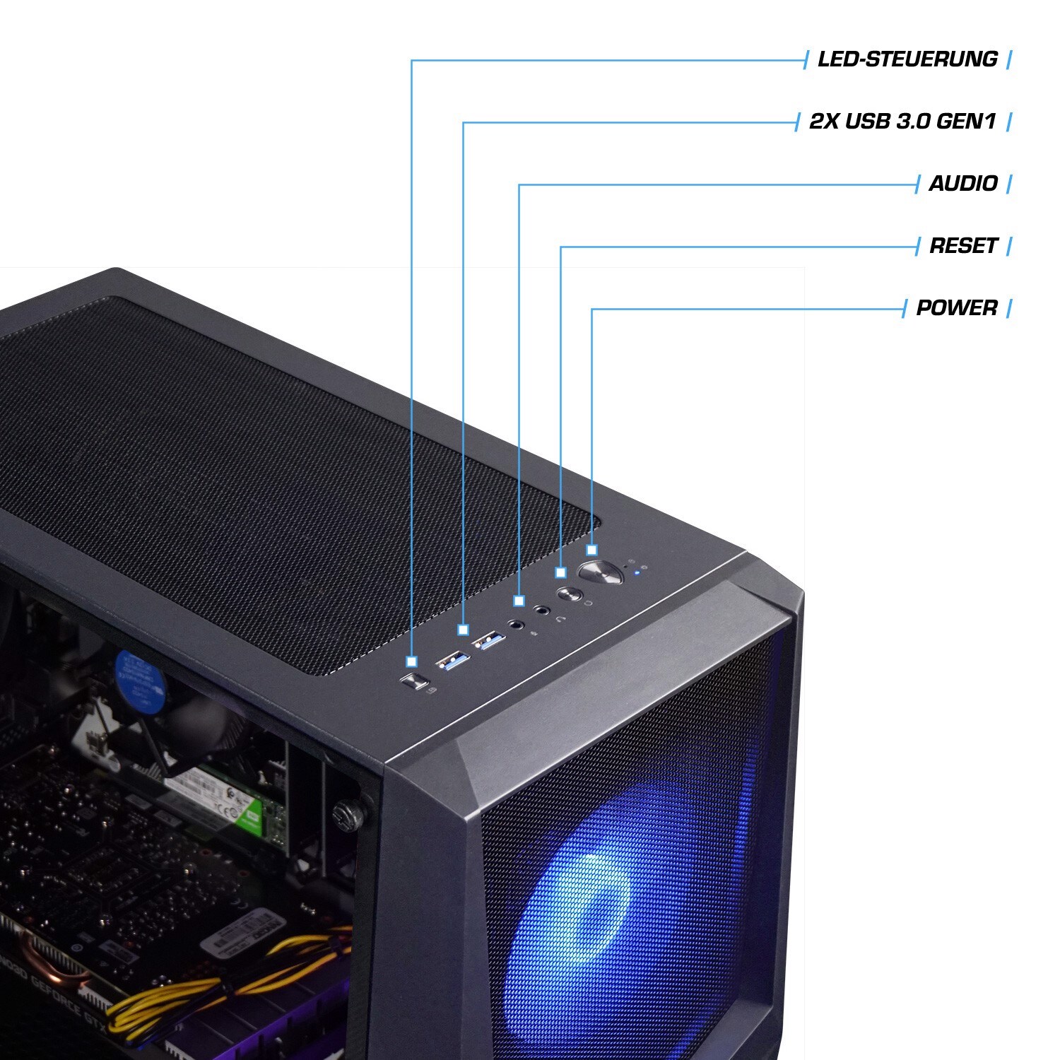 Gaming PC Inferno 14 Intel Core i7-14700KF, 32GB DDR5, NVIDIA RTX 4080 Super 16 GB, 1TB SSD, 4TB HDD, Windows 11